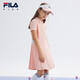 Fila Fila Children's Clothing Children's Skirt 2024 Summer Casual Sports Knitted Dress for Medium and Large Children Girls Bingche Orange-OR 160