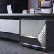 Boss table, president table, simple, modern, light luxury, fashionable office desk and chair combination, office furniture, executive desk, 2.4 meters boss table, short side cabinet
