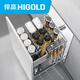 HIGOLD Margaux condiment basket pull-out kitchen basket cabinet double-layer damping door-opening drawer-type storage 306183 (400 cabinets)