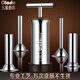 Orado sausage stuffer 304 stainless steel sausage stuffing tool household hand push sausage stuffer sausage machine sausage stuffing artifact 304 sausage stuffer with 4 304 sausage mouths