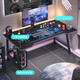 Orenford computer desk desktop home game table and chair office desk e-sports table simple study writing table huge benefit large size 120*60