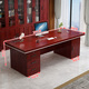 Zimulin Chinese boss desk desk combination with lockers simple modern office furniture executive desk 2.0 meters (classic red)