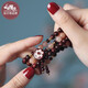 Phoenix Nirvana Small Leaf Rosewood Bracelet Women's Sandalwood Bracelet Buddha Beads Peace Beads Cultural Toy Jewelry High-End Birthday Gift for Women