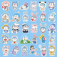 Doraemon mobile phone stickers cartoon cute jingle cat doraemon mobile phone case laptop waterproof diy stickers 20 random pictures