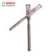 Bosch (BOSCH) four-pit 5 series four-edged electric hammer drill bit two-pit two-slot round shank impact drill bit can drill reinforced wall concrete four-pit 5 series drill bit 6X50X110
