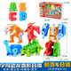 Xinlexin Digital Deformation Roboter Spielzeug Kinder 4 Little Boy 5 Buchstaben King Kong 8 Fusion 3 Fünf 6-jährige Dinosaurier Kinder ABC-Set-Brief Deformation Roboter [Hij] Dreiteiler