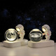 Fascini Astronaut Night Light Little Prince Crystal Ball Luminous Base Desktop Ornament Birthday Gift Beloved Astronaut-Star Walking Gift Box