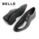 Belle commuter formal shoes men's shoes cowhide inner heightening British business leather shoes B3229DM5 black inner heightening 40