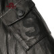 Beast King leather jacket men's genuine leather goatskin men's short single leather leather jacket lapel middle-aged thin leather jacket style men's jacket 2210100116 black 48 (170/92A)