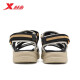 XTEP [Same Style in Shopping Malls] Tracer Men's Sandals Summer Velcro Beach Shoes Breathable Casual Shoes Outdoor Shoes Ivory White/Black 41