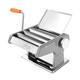Baijie manual noodle machine noodle machine household stainless steel multi-function dough rolling machine household small wonton wrapper dumpling wrapper supreme thickened three-knife type can press three kinds of noodles thickness adjustable / quick to come out