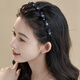 Chimera (CHIMERA) non-slip braided hair artifact hair hoop broken hair toothed headband hair accessories female high-end hairpin girl birthday gift