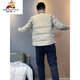Vogelscheuche 9901 Herbst- und Winter-Herren-Dünn-Hemd-Hemd-Down-Jacke für Männer schlanker Winter warm warm warm außen mit mehrfacher Tendenzschwarz L (115jin [Jin gleich 0,5 kg] oder weniger