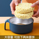 WORTHBUY 304 stainless steel instant noodle bowl single lid dormitory student soup bowl rice bowl Japanese-style household tableware set