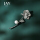 Jay Rose Brooch Women's Imitation Pearl Corsage Accessories Birthday Gift for Elder Mothers and Mother-in-law
