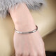 Xiyue Square Diamond Platinum Bracelet PT950 Female Snap Bracelet Female Full Circle Bracelet as Birthday Gift for Girlfriend 10.66g Circle No. 56 Shipped in 1-10 working days