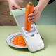 Baijie multi-functional vegetable cutting tool shredder grater kitchen vegetable cutter shredding grater five knives + hand guard