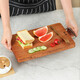 Zhang Xiaoquan planche à découper planche à découper planche à fruits rectangulaire planche à découper domestique épaissie planche collante jetée à légumes ébène 30*20*2.2 cm