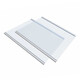 Fuhui refrigerator tempered glass partition refrigerator freezer compartment partition board universal for all brands of refrigerator accessories internal partition 30*25 cm