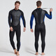 SBART one-piece wetsuit 3mm thick material warm and cold-proof snorkeling suit winter swimming men's swimsuit wetsuit fishing suit 1130 all black 2XL (185-190cm, 160-190Jin Jin equals 0.5 kg)