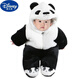 Disney (Disney) baby thermal jumpsuit thickened baby hoodie plus velvet outing clothing cartoon crawler with foot padded clothes for autumn and winter Elf winter style plus velvet and thickening-covers hands and feet Size 59 recommended for newborns