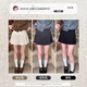 Langsha Woolen Organ Pleated Skirt Women's Winter 2025 New High Waist Slim Small Casual A-Line Skirt Short Skirt