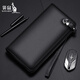 Kangaroo handbag genuine leather wallet men's long anti-theft clutch bag first layer soft cowhide large capacity clutch bag new simple black