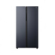 Midea/Midea BCD-607WKPZM(E) double-door large-capacity family air-cooled frost-free refrigerator official flag tail goods BCD-601WKPZM(E) Morandi gray