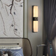 Qianzhang Lamp New Chinese Style Full Copper Marble Wall Lamp Background Wall Lamp Villa Bedside Bedroom Chinese Style Living Room Villa Hall Premium Black Rubbed Gold Height 47CM* Width 12CM Qingxiang