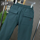 JEEP SPIRIT Jeep Meng Brother Pants Men's Casual Pants Spring and Autumn Trendy Fashion Versatile Loose Trousers Sports Pants Men Black 33 145-155Jin Jin is equal to 0.5 kg