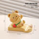 Wanjiazhen Butter Bear Mobile Phone Stand Cute and Creative Office Work Station Desktop Decoration Ornament Birthday Gift Butter Bear Stand Strawberry-Hug Style