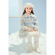 MiniPeace Children's Winter Girls' Coat FBAAE4D18 Salt Spray Blue 150cm