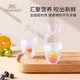 YEEHOO Baby Bite Bag Food Complementary Food Device for Children to Eat Fruits and Vegetables Baby Bites and Plays Full Silicone Artifact Cute Rabbit Transparent Large Size 7 Months and Over 1 Pack