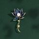 Chunla Chinese style brooch, retro blue lotus brooch, suit coat accessories, women's pin, new lotus flower for women, sapphire blue lotus A24-108