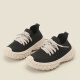 MPKZ children's sports shoes breathable mesh shoes 2024 spring and autumn boys' casual shoes non-slip girls coconut shoes soft bottom baby shoes black ZY-9600 inner length 13.5cm 21 size