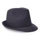 Changyin summer summer hat for middle-aged and elderly men's hat top hat sun hat linen jazz hat spring and autumn linen dark gray medium size 58 cm