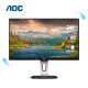 AOC computer monitor 24-inch 2K high-definition lifting and rotating narrow frame low blue light non-flicker IPS screen commercial design office eye-friendly non-flicker display Q24P1U