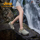 Jeep (JEEP) Couple's Outdoor River Tracing Shoes Men's Anti-Slip Speed Interference Water Shoes Women's Sports Breathable Sandals Travel Seaside Beach Shoes Light Gray Men's Model P321091673 41 Leather Shoe Size