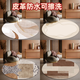 Shantou Lincun Studie Bodenmatte Runde PVC Runde Ledermatte schrubbierbar ohne waschbares PVC wasserdicht öldichtes Fußmatte Computer Stuhl PU Runde Nr. 1047 Anzahl von 1 Stück 60 cm Durchmesser Runde