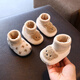 Tutu Dawen Newborn Baby Shoes Autumn and Winter 0-1 Years Old Toddler Shoes 6-12 Months Male and Female Baby Cotton Shoes Socks Foot Covers Soft Bottom Bear Coffee (Cotton Lining) Inner Length 13cm (Suitable for 0-12 Months)