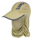 WEFOX Weihu Outdoor Anti-snatch Fishing Hat with Face Mask Scarf Covering Face and Neck Breathable Anti-mosquito Hat Khaki