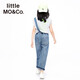 Little MO&Co. Children's clothing summer clothing children's pants boys overalls girls pure cotton long jeans trousers denim blue 110 110/53