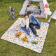 Made in Tokyo, outdoor picnic mat, park tent, moisture-proof mat, camping mat, ultrasonic machine washable floor mat, flowery 200*200cm