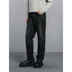GXG Men's Wear Shopping Mall Same Style Washed Gray Jeans Men's Straight Commuting Trousers Dark Gray 175/L