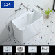 Hengmeng bathroom mini mop pool small size 30x30 household square ceramic mop pool small apartment balcony mop pool 35cm 124 narrow long 50*29 + wall faucet