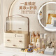 Zhai Huanhuan Cosmetics Storage Box Dust-Proof Household Large Capacity Cosmetic Box Desktop Organizer Dressing Table Skin Care Product Storage Rack Cream-Extra Large Upgraded Model