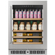 Faseeny 400mm ultra-thin variable frequency embedded red wine cabinet constant temperature wine cabinet built-in wine cabinet bar under counter embedded constant temperature storage cabinet refrigerated beer tea cold drink cabinet 400 deep stainless steel door ice bar/frequency conversion/defog door 85L
