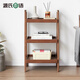 Genji Muyu solid wood sofa side cabinet living room floor-standing oak storage rack multi-layer storage rack study bookshelf 0.45m storage rack