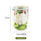 Baijie glass sealed jar storage bottle wine bottle glass bottle honey jar jam jar pickle jar 1000ml can bottle