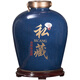 Jiuce Jingdezhen ceramic sealed wine jar 10 Jin Jin is equal to 0.5 kg 20/30/50/100 cellar special soaking jar white wine bottle jar dark blue 100 with faucet blue private collection